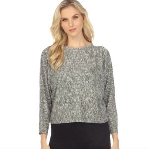 CALME by Johnny Was Dolman Sleeve Cozy Top in Blk/grey Size SM and LG